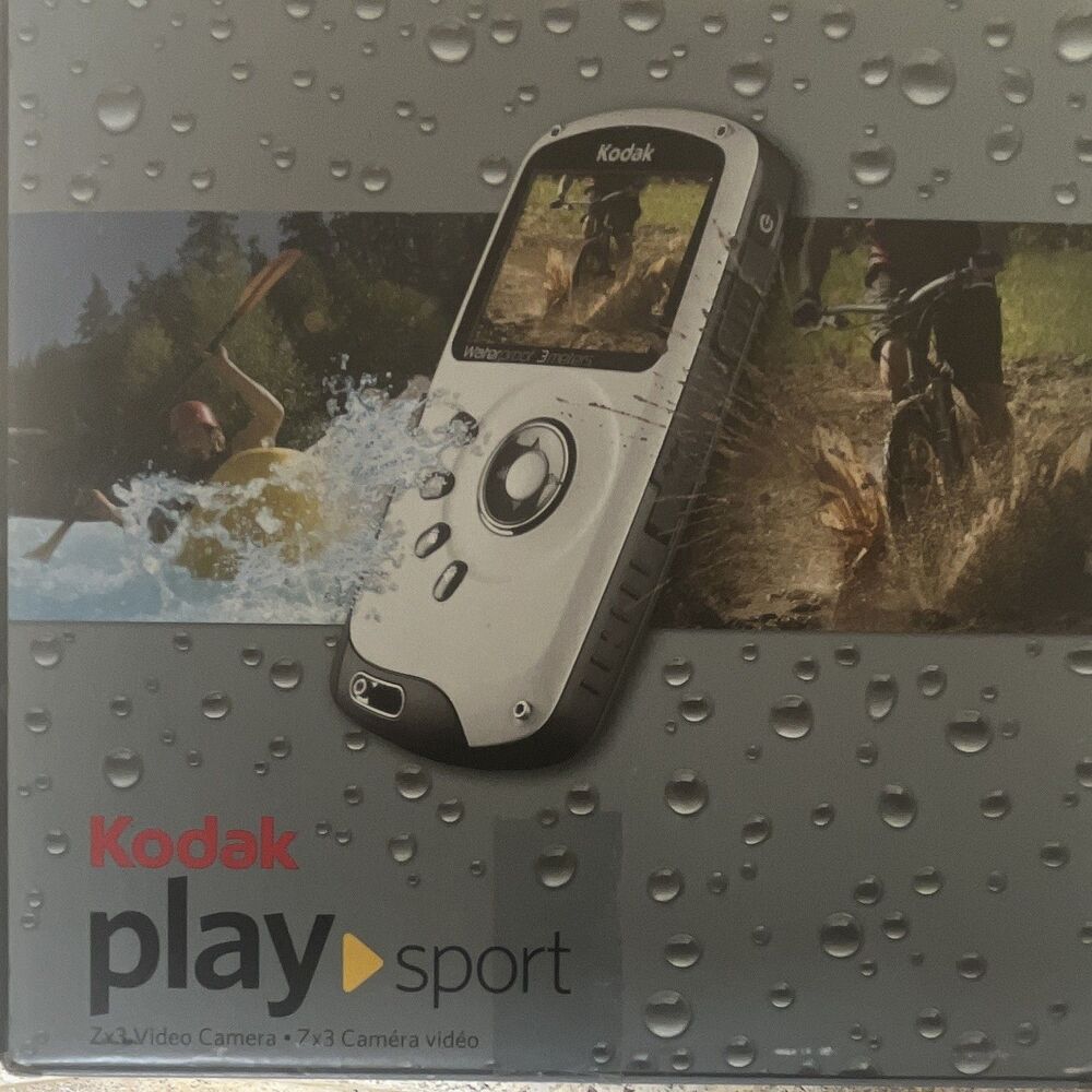 Kodak PlaySport ZX3 Blue Waterproof 5MP Compact Camera 1080p HD Stabilization